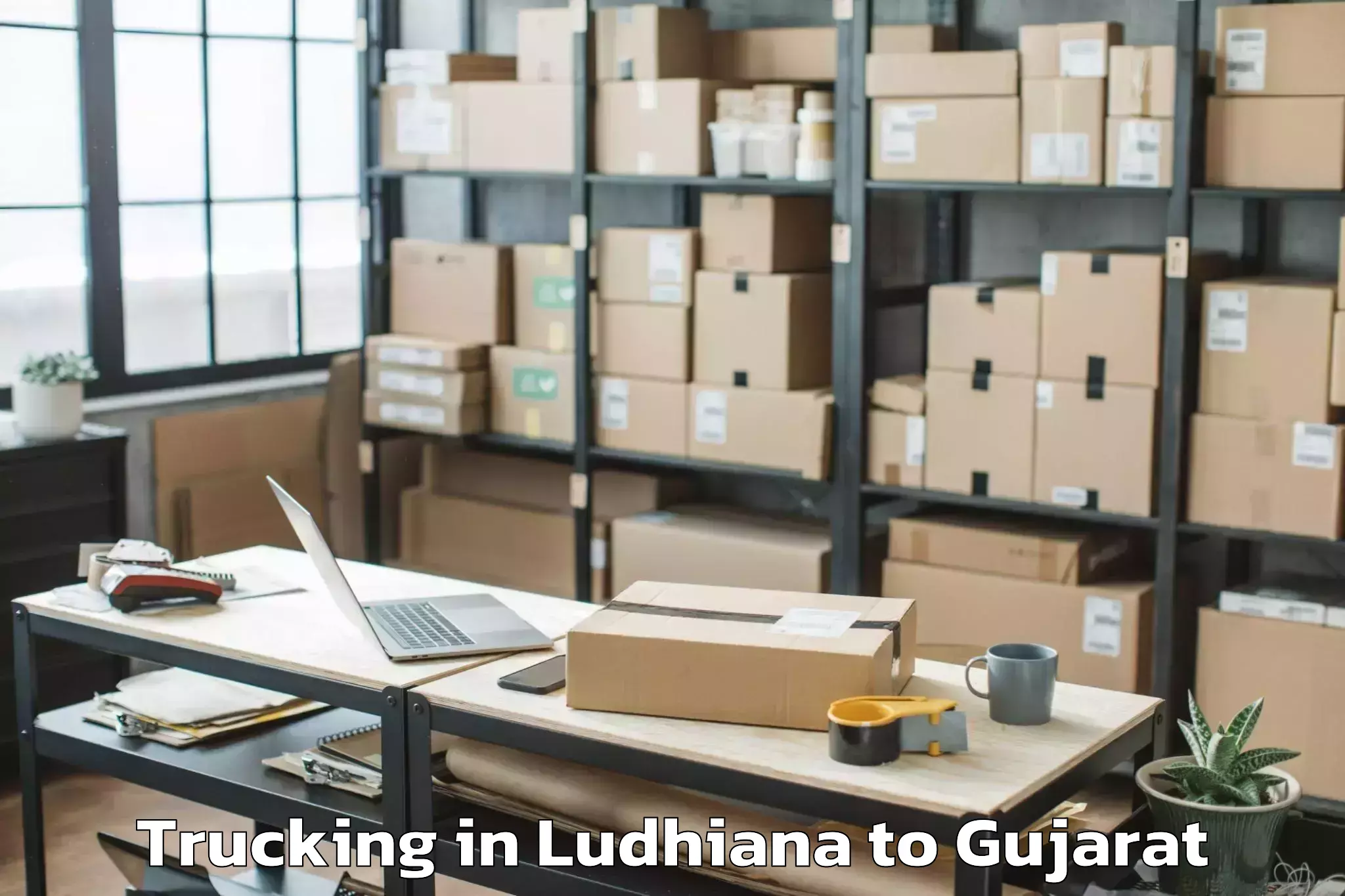 Book Ludhiana to Harij Trucking